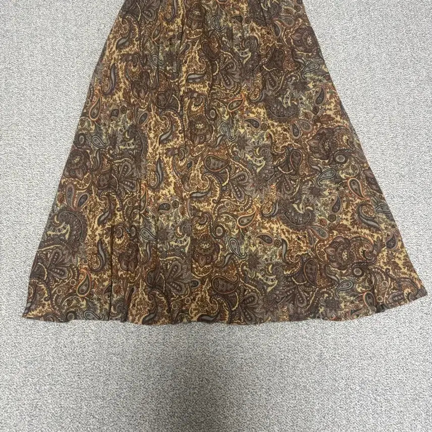 [BUNJANG] Japanese Vintage Paisley Pattern Long Skirt / 