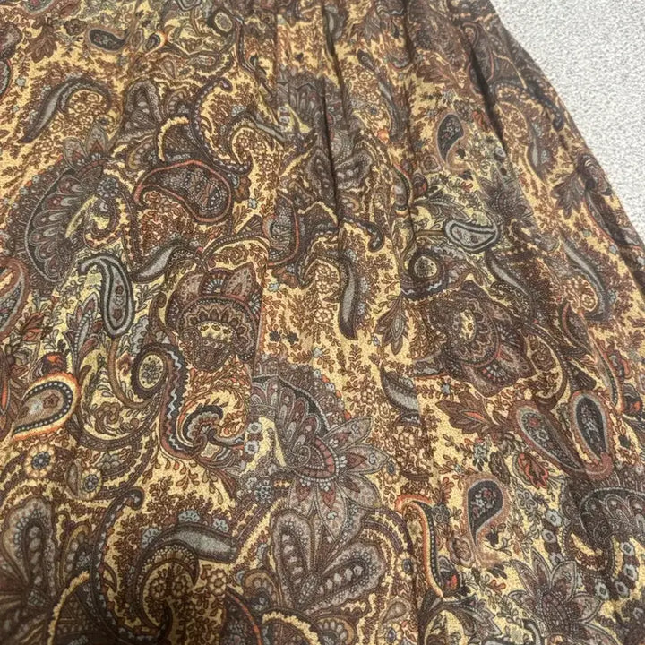 [BUNJANG] Japanese Vintage Paisley Pattern Long Skirt / 