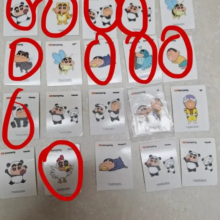 [BUNJANG] Crayon Shin-chan Ttibuseal Stickers / 짱구 띠부실