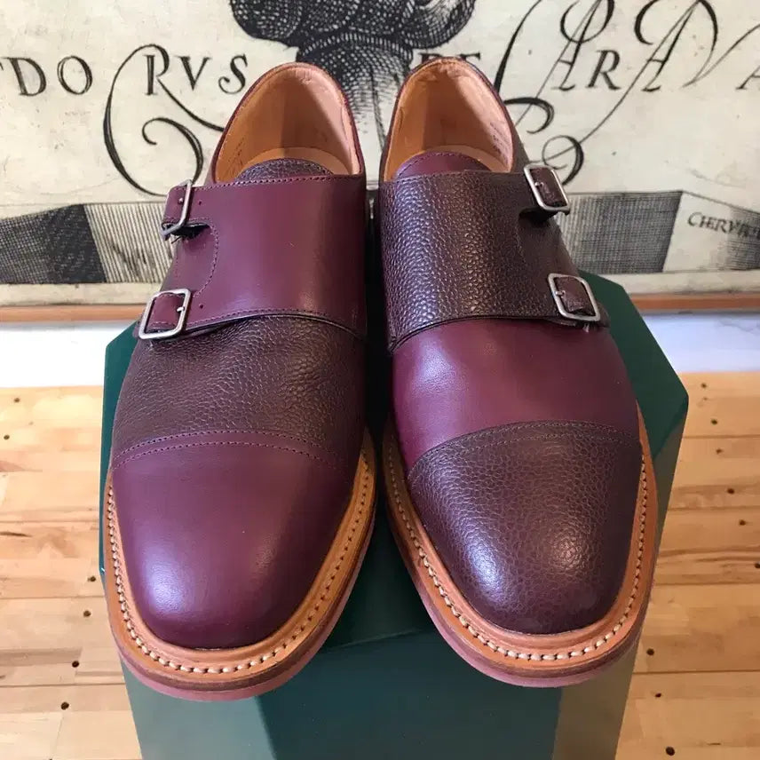 [BUNJANG] Mark McNairy Double Monk Strap Shoes / (N)마크맥네어리 더블몽크 체리/버건디 UK 8.5