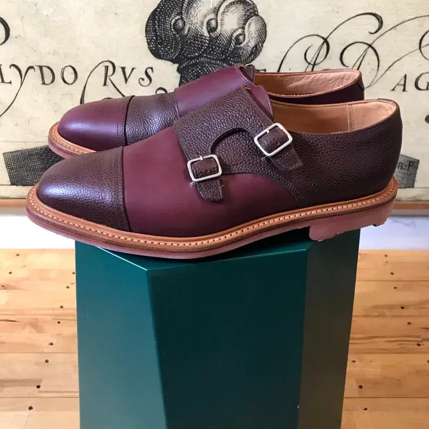 [BUNJANG] Mark McNairy Double Monk Strap Shoes / (N)마크맥네어리 더블몽크 체리/버건디 UK 8.5
