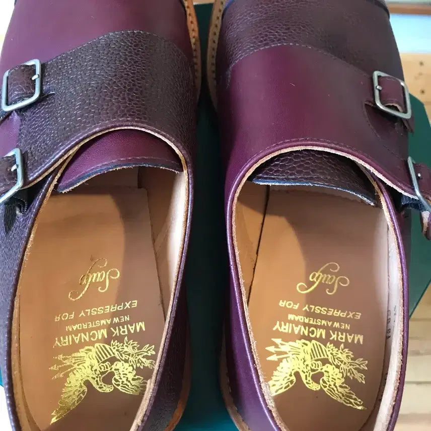 [BUNJANG] Mark McNairy Double Monk Strap Shoes / (N)마크맥네어리 더블몽크 체리/버건디 UK 8.5