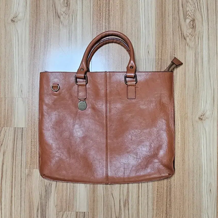 [BUNJANG] Unisex Leather Crossbody Briefcase / (남녀공용) 천연가죽 크로스 서류가방
