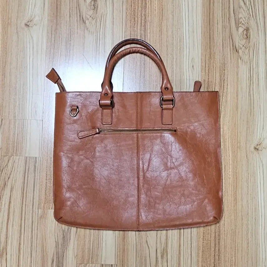 [BUNJANG] Unisex Leather Crossbody Briefcase / (남녀공용) 천연가죽 크로스 서류가방