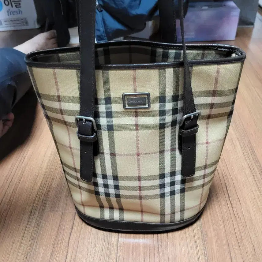 [BUNJANG] Burberry Check Tote Bag / 버버리 체크 토트백 가방