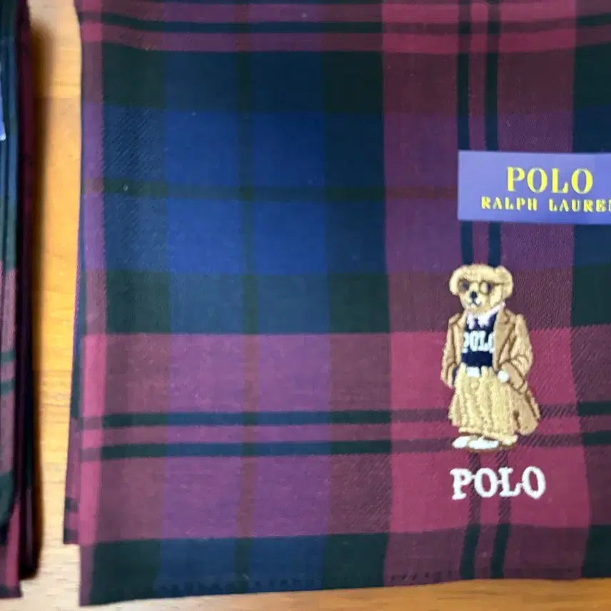 [BUNJANG] Polo Ralph Lauren Check Handkerchief / 폴로 랄프로렌 체크 손수건
