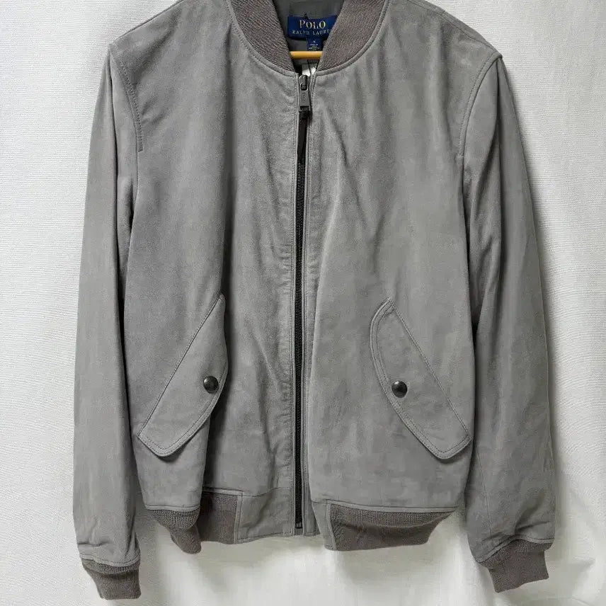 [SOLD OUT] 폴로 랄프로렌 스웨이드 봄버 가죽 자켓 M