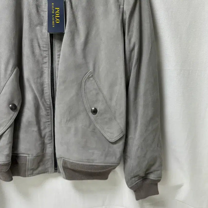 [SOLD OUT] 폴로 랄프로렌 스웨이드 봄버 가죽 자켓 M