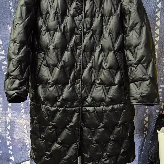 [BUNJANG] DEJANU Mink Fur Collar Leather Goose Down Padded Jacket / 데자누(DEJANU)  밍크퍼 카라  레더  구스다운  패딩