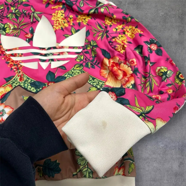 [BUNJANG] Adidas Hardineto Flower Firebird Track Top Jacket / 아디다스 Adidas 하르디네토 플라워 파이어버드 트랙탑 져지 85