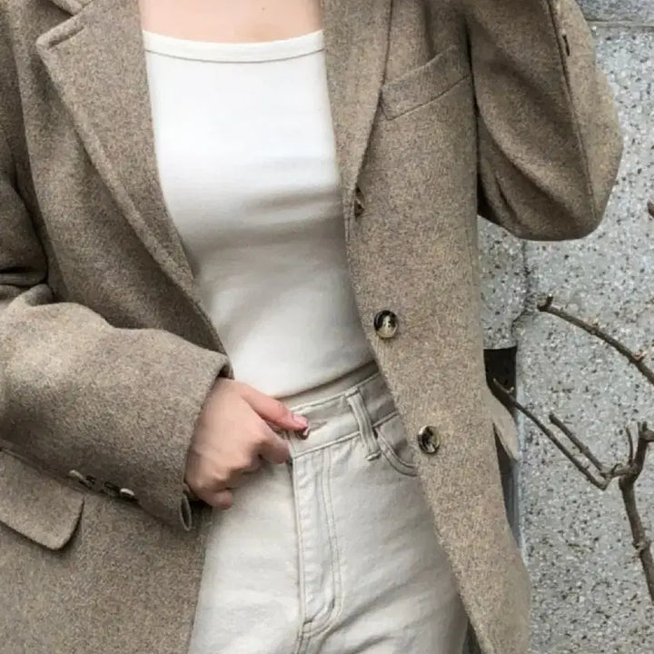 [BUNJANG] MONE Monet Scottish Wool Jacket / 리본빛 MONE 모네 보톤 스코틀랜드 울 자켓