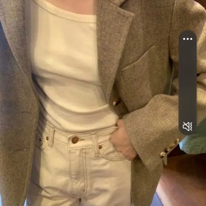 [BUNJANG] MONE Monet Scottish Wool Jacket / 리본빛 MONE 모네 보톤 스코틀랜드 울 자켓