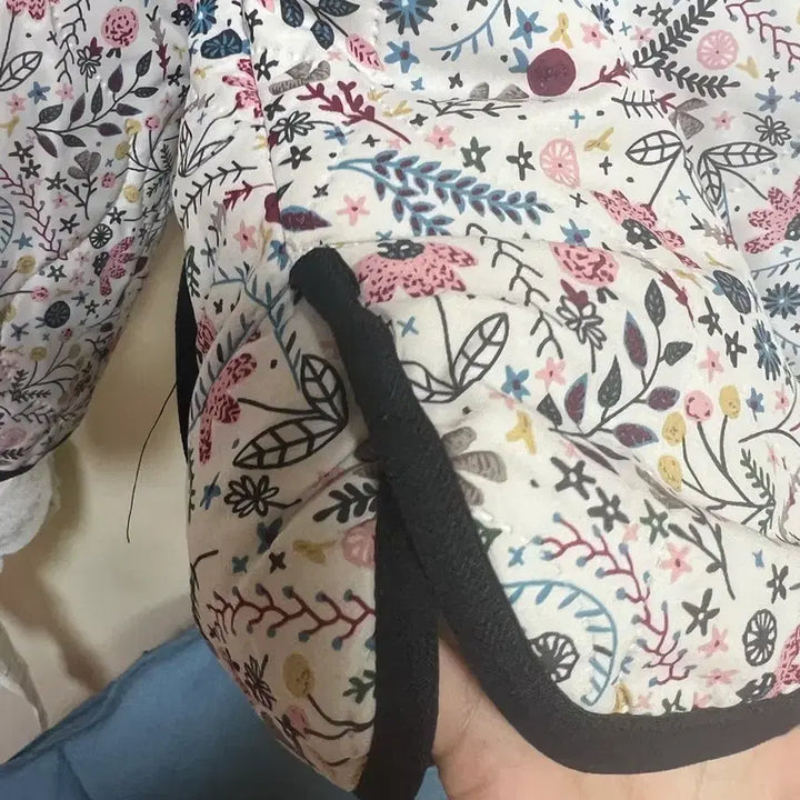 [BUNJANG] Flower Pattern Quilted Jacket / 플라워 패턴 누빔 자켓