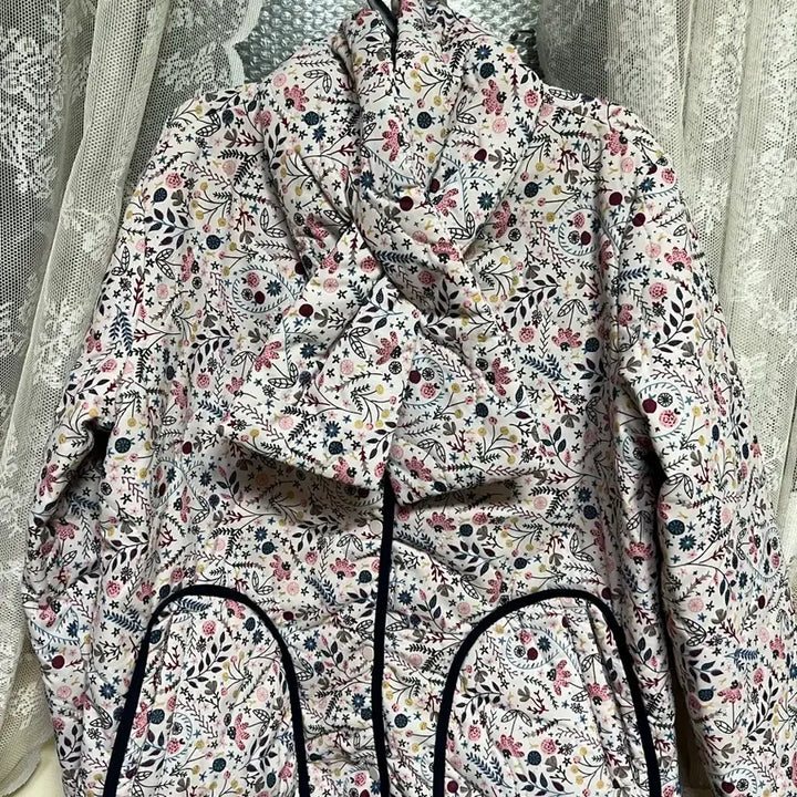 [BUNJANG] Flower Pattern Quilted Jacket / 플라워 패턴 누빔 자켓