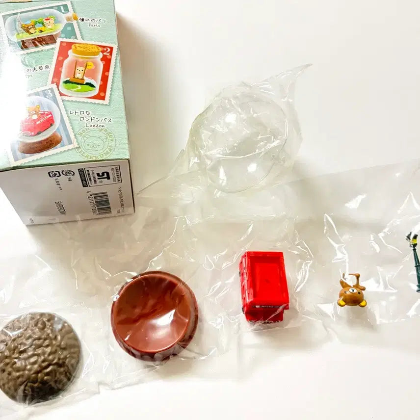 [BUNJANG] Rilakkuma European Journey Re-Ment Terrarium Set / 단종 리락쿠마 테라리움 유럽 여행기분 리멘트 풀박스