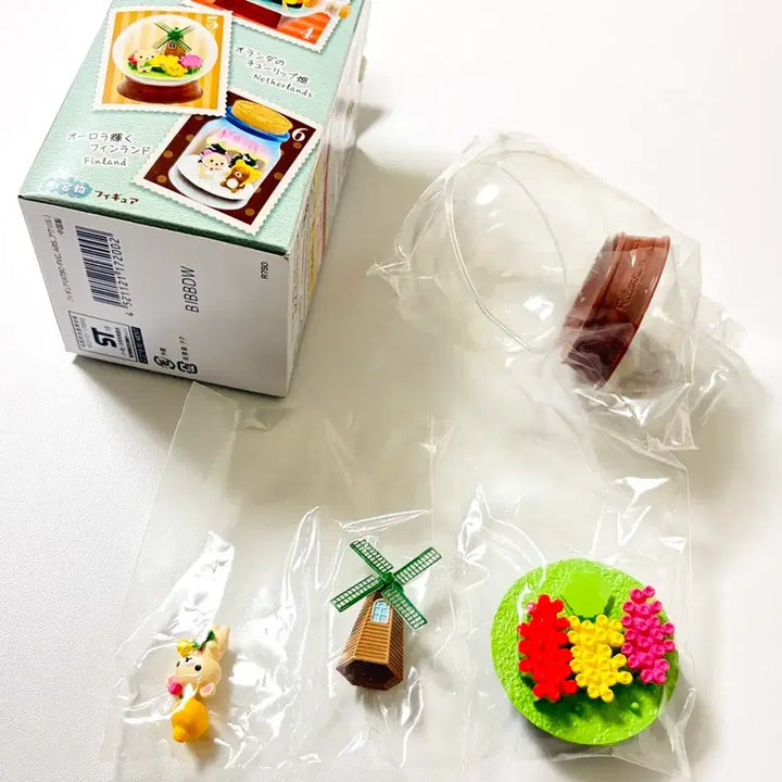 [BUNJANG] Rilakkuma European Trip Terrarium Re-Ment Full Set / 단종 리락쿠마 테라리움 유럽 여행기분 리멘트 풀박스