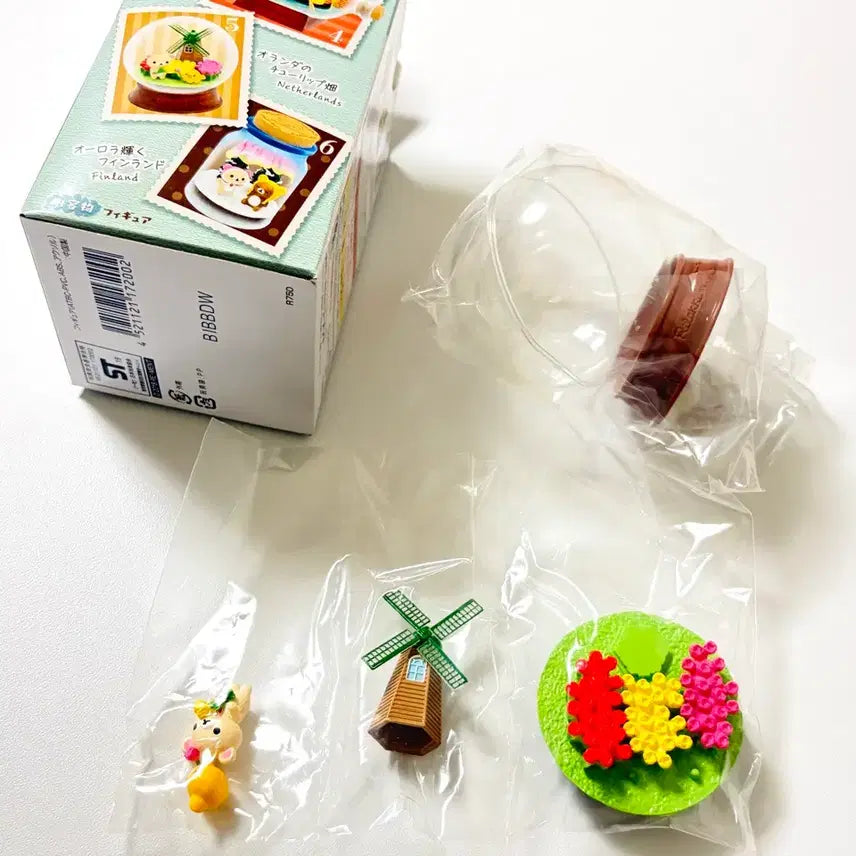 [BUNJANG] Rilakkuma European Journey Re-Ment Terrarium Set / 단종 리락쿠마 테라리움 유럽 여행기분 리멘트 풀박스