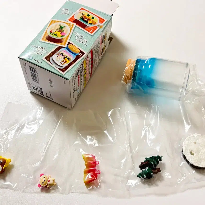 [BUNJANG] Rilakkuma European Trip Terrarium Re-Ment Full Set / 단종 리락쿠마 테라리움 유럽 여행기분 리멘트 풀박스