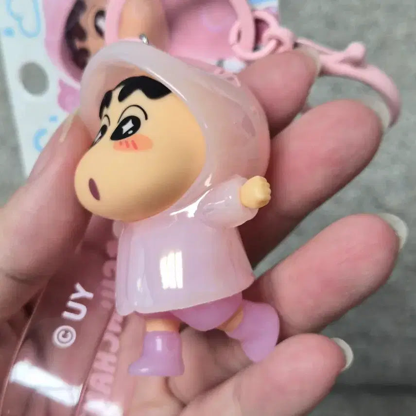 [BUNJANG] Crayon Shin-chan Raincoat Keyring / 짱구 우비 키링 세제품