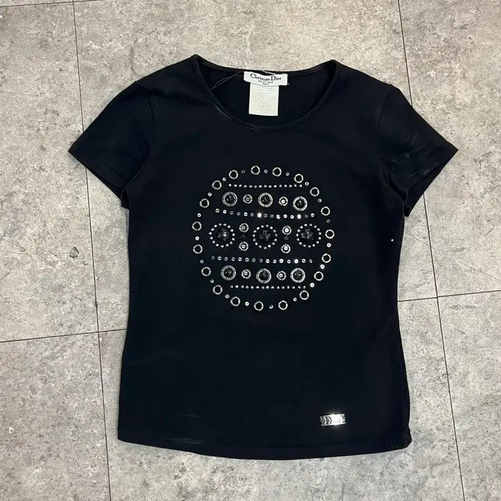 [BUNJANG] Dior Stone T-shirt Black / 디올 스톤 반팔티 블랙 #csz3234