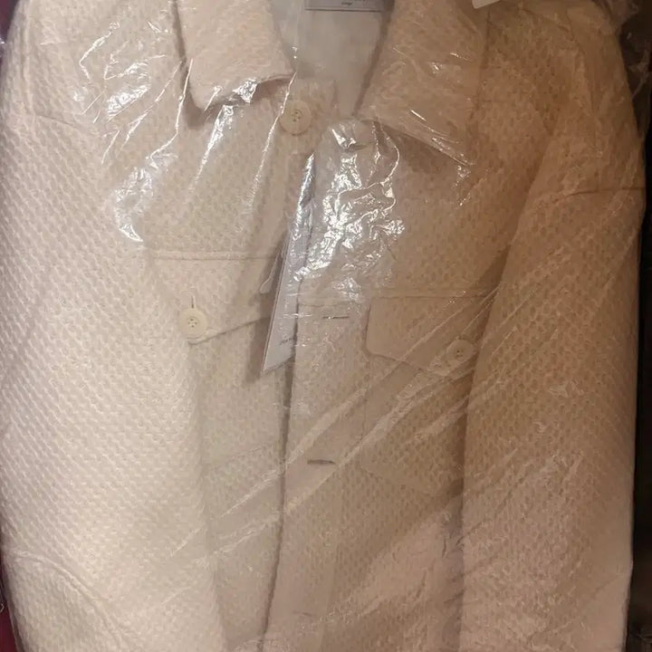 [BUNJANG] Afterpray Knitted Wool Trucker Jacket - Cream / 애프터 프레이 니팅 울 트러커 재킷 크림