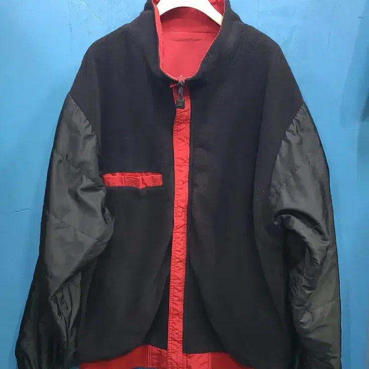 [BUNJANG] WHITE SIERRA Vintage Fleece Windbreaker Jacket / 일본빈티지 후리스바람막이like고프코어