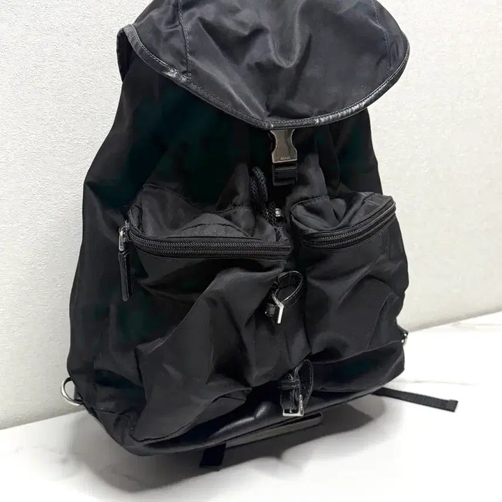 [BUNJANG] Prada Nylon Saffiano Leather Backpack / 프라다 나일론 사피아노 레더 백팩