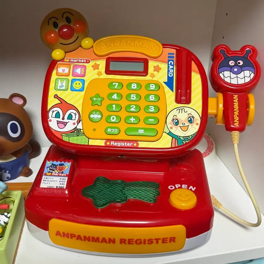 [BUNJANG] Anpanman Vintage Register Toy Bundle / 일본 고전 호빵맨 계산대 장난감 레지스터 캐셔 일괄