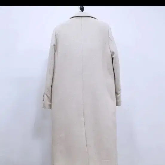 [BUNJANG] Marithe Francois Girbaud Herringbone Long Padded Double Coat / 마리마켓 헤링본 롱 패딩 더블코트