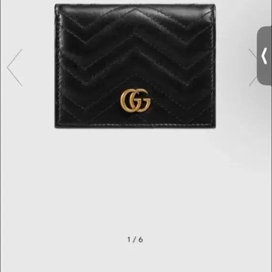 [SOLD OUT] 구찌 GG 마몽 카드 케이스 지갑 블랙