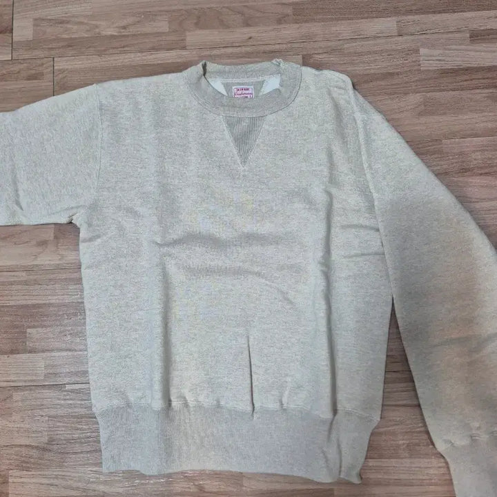 [BUNJANG] Cushman Set In Sleeve Sweatshirt (Mix Beige) / 쿠쉬맨 스웻 셋 인 슬리브(믹스 베이지)