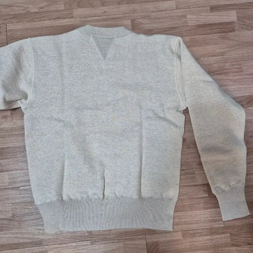 [BUNJANG] Cushman Set In Sleeve Sweatshirt (Mix Beige) / 쿠쉬맨 스웻 셋 인 슬리브(믹스 베이지)