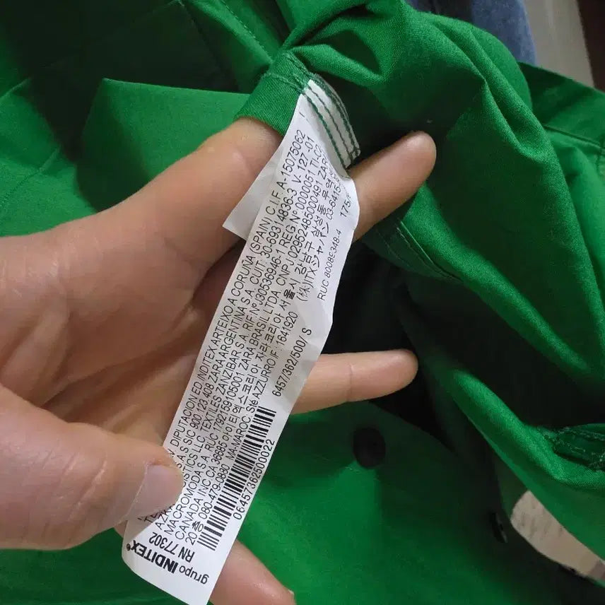 [BUNJANG] 자라 ZARA 초록색 셔츠 레귤러핏 38 / 자라 ZARA 초록색 셔츠 레귤러핏 38