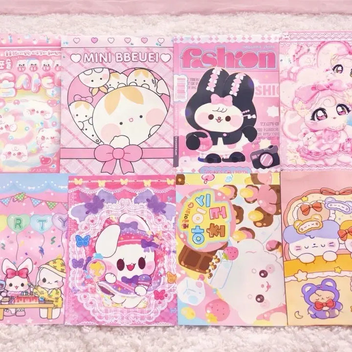 [BUNJANG] Handmade Pastel Wrapping Paper & Envelope Mix Set / 포용 랩핑지 수봉 믹스 수제봉투 다꾸 1+1 (20장)