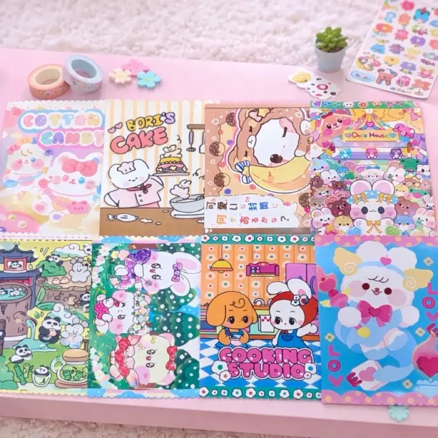 [BUNJANG] Handmade Pastel Wrapping Paper & Envelope Mix Set / 포용 랩핑지 수봉 믹스 수제봉투 다꾸 1+1 (20장)