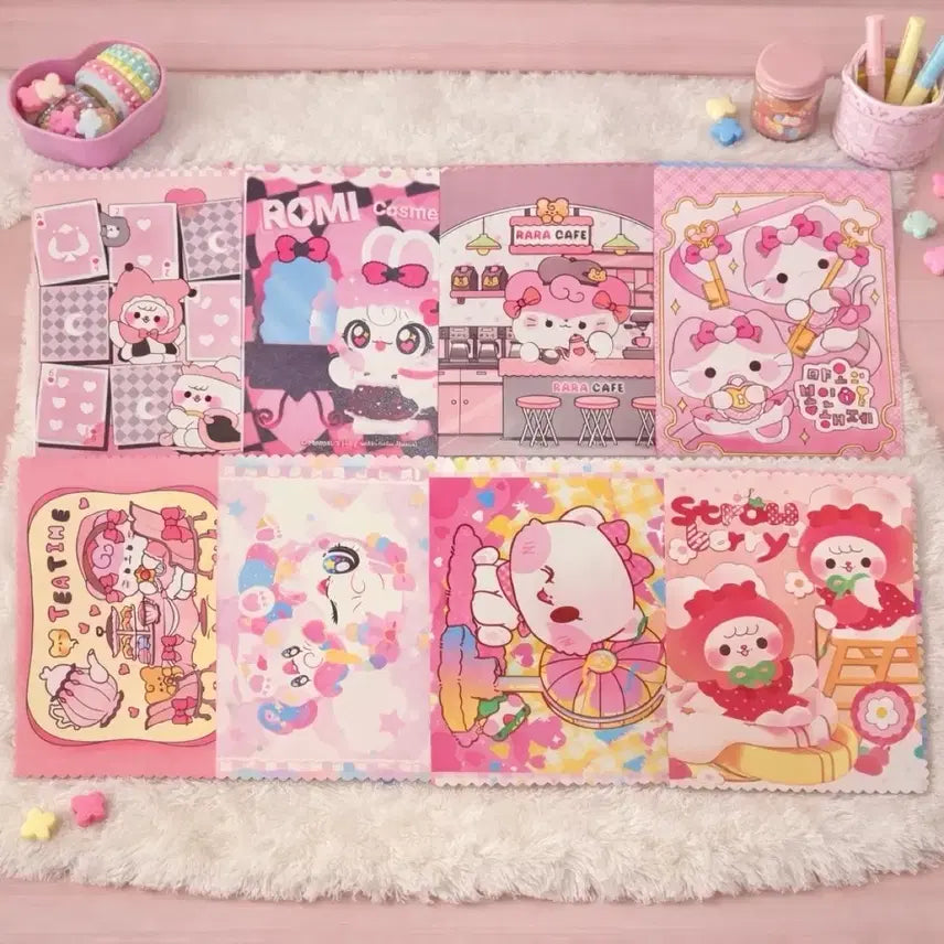 [BUNJANG] Handmade Pastel Wrapping Paper & Envelope Mix Set / 포용 랩핑지 수봉 믹스 수제봉투 다꾸 1+1 (20장)