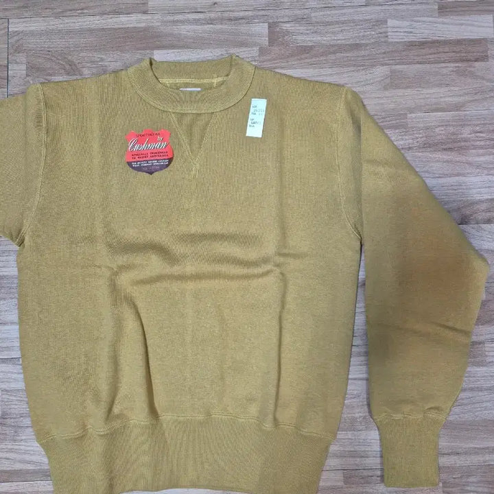 [BUNJANG] Cushman Set-in Sleeve Sweatshirt (Mustard) / 쿠쉬맨 스웻 셋 인 슬리브(골드)