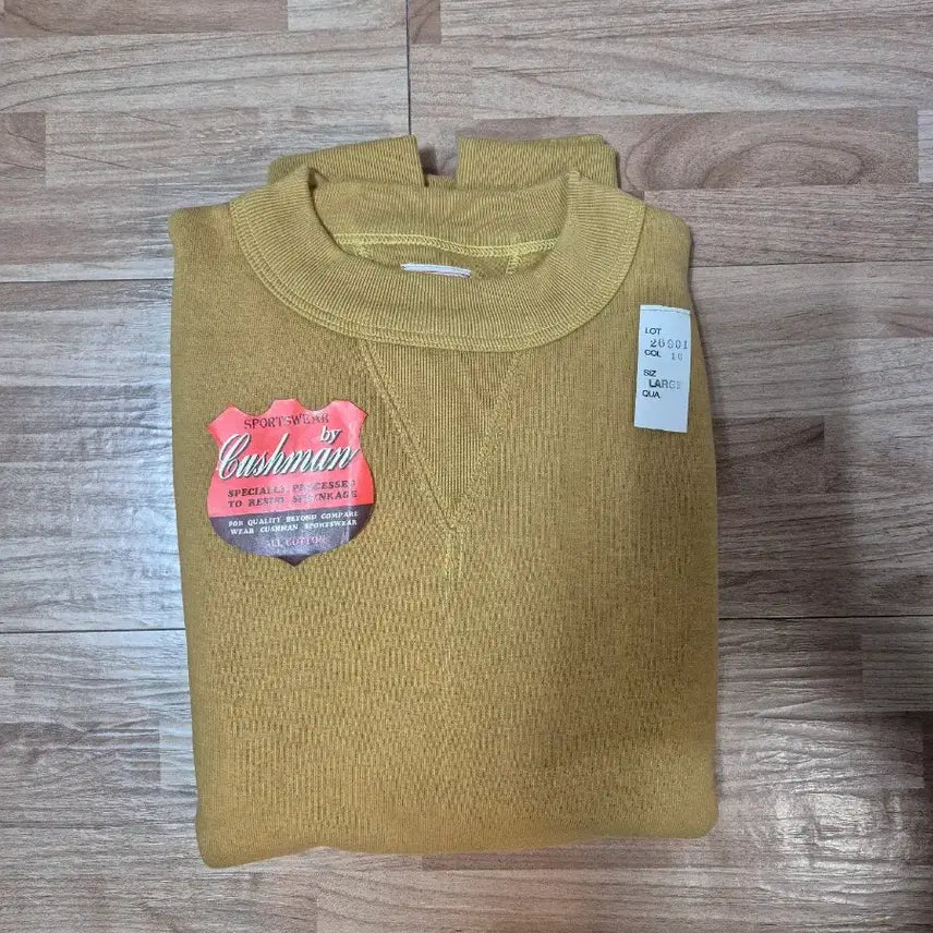 [BUNJANG] Cushman Set-in Sleeve Sweatshirt (Mustard) / 쿠쉬맨 스웻 셋 인 슬리브(골드)