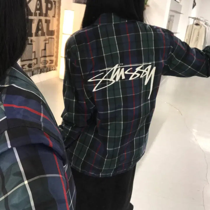 [BUNJANG] STUSSY Plaid Coach Jacket / STUSSY Plaid Coach Jacket