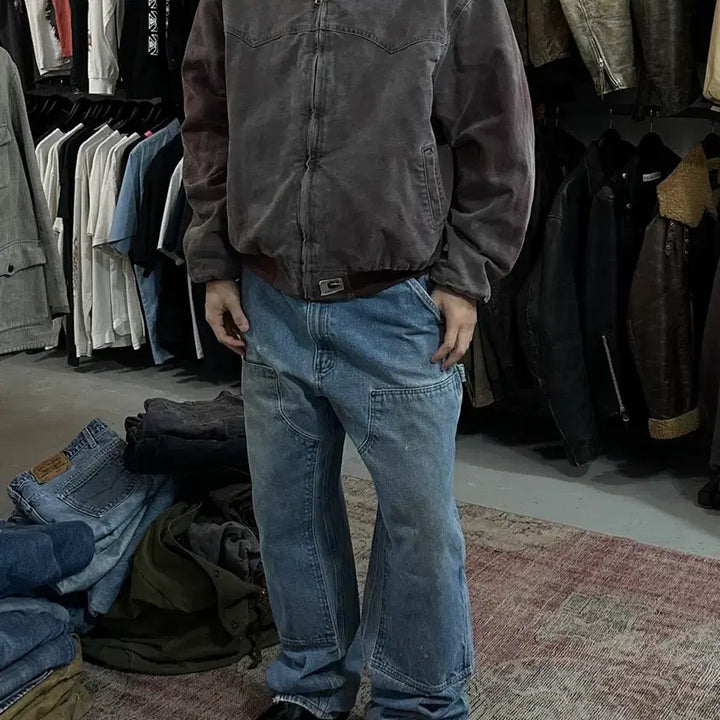 [BUNJANG] Carhartt J14 BRG Santa Fe Jacket / [2XL] 90's USA 칼하트 J14 BRG 칼하트 버건디 디트로이트