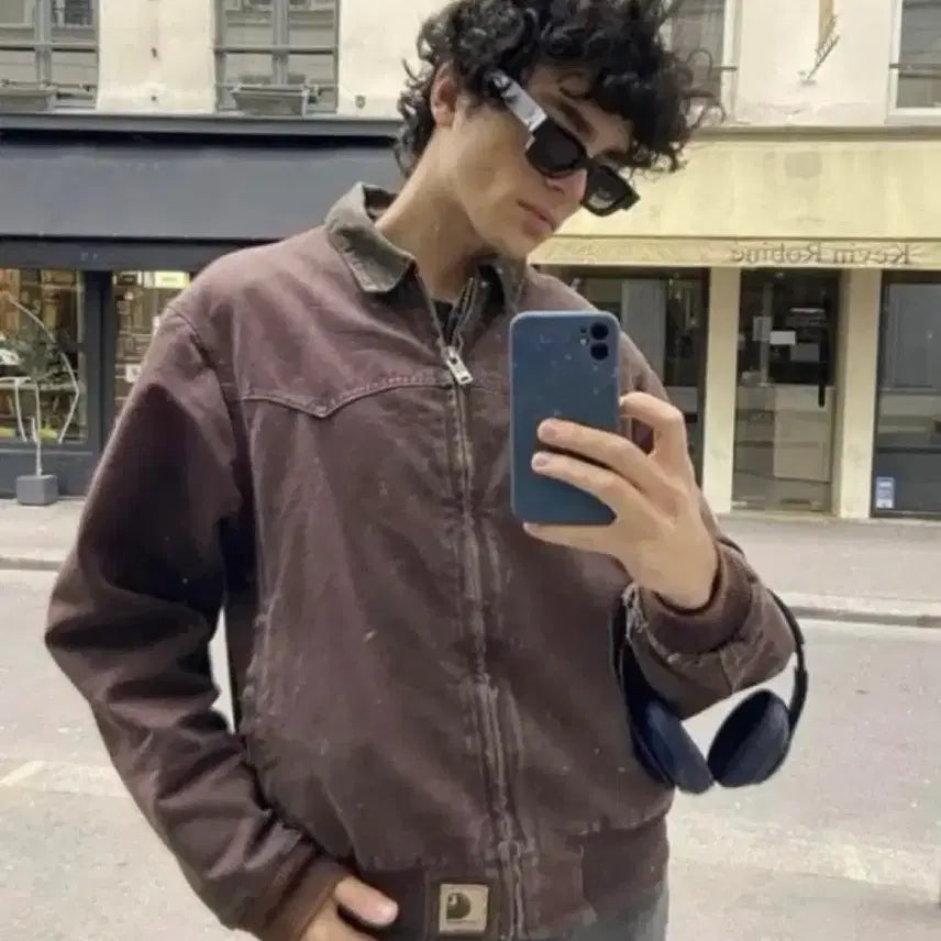 [BUNJANG] Carhartt J14 BRG Santa Fe Jacket / [2XL] 90's USA 칼하트 J14 BRG 칼하트 버건디 디트로이트