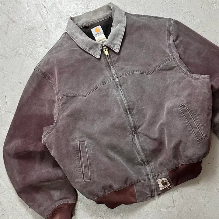 [BUNJANG] Carhartt J14 BRG Santa Fe Jacket / [2XL] 90's USA 칼하트 J14 BRG 칼하트 버건디 디트로이트