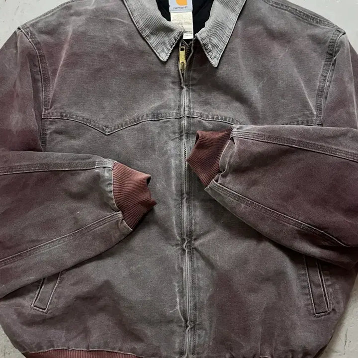 [BUNJANG] Carhartt J14 BRG Santa Fe Jacket / [2XL] 90's USA 칼하트 J14 BRG 칼하트 버건디 디트로이트