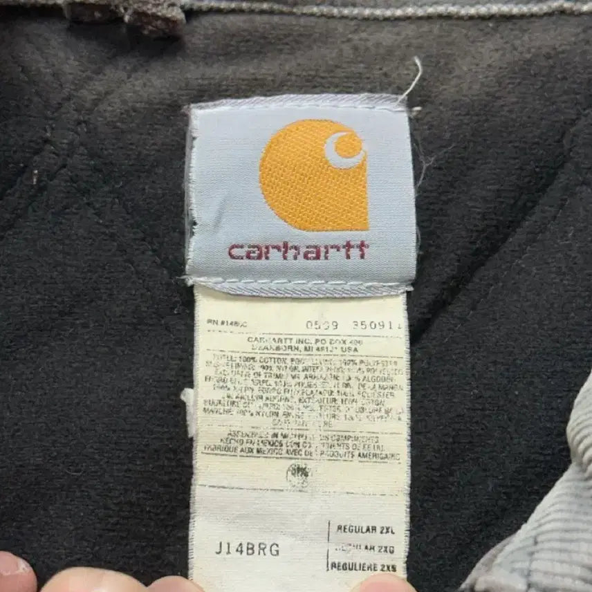 [BUNJANG] Carhartt J14 BRG Santa Fe Jacket / [2XL] 90's USA 칼하트 J14 BRG 칼하트 버건디 디트로이트