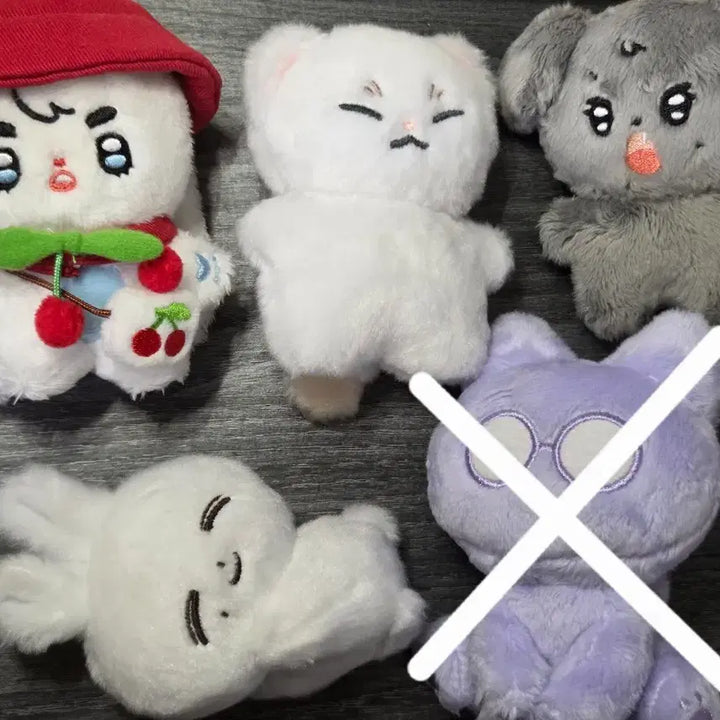 [BUNJANG] SEVENTEEN Doll Bundle Set (Lobddaddoo, Nubjjong, Kwon Soon-rut, Jjogooming) / 세븐틴 인형 일괄판매(롭따뚜,눕쫑,권순럿,쪼구밍)