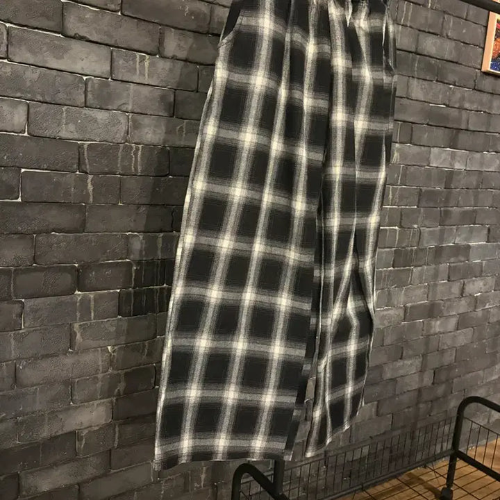 [SOLD OUT] [중고/free] 남자 체크 고무줄밴드 체크바지