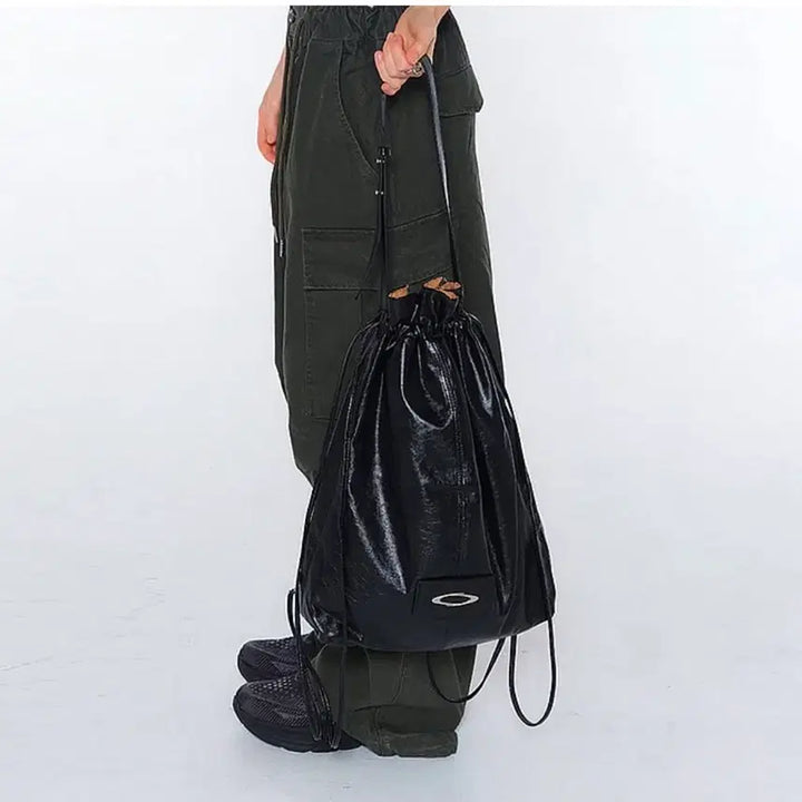 [BUNJANG] NOIAGO Leather String Bag / NOIAGO 레더 스트링 백