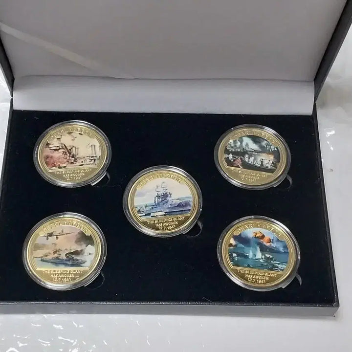 [BUNJANG] Pearl Harbor Commemorative Coin Set / 진주만공격한정판,기념주화발행5개세트