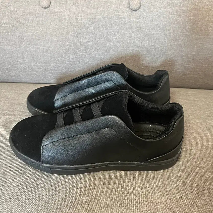 [BUNJANG] Suede Bounding Sneakers / 스웨이드 밴딩 스니커즈