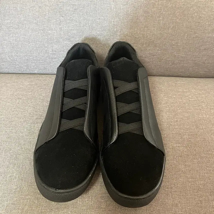 [BUNJANG] Suede Bounding Sneakers / 스웨이드 밴딩 스니커즈